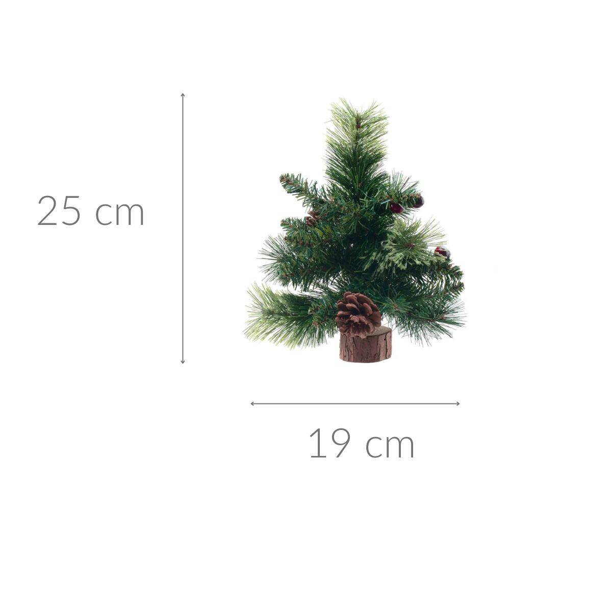 Choinka stroik WYOMING, 25 cm
