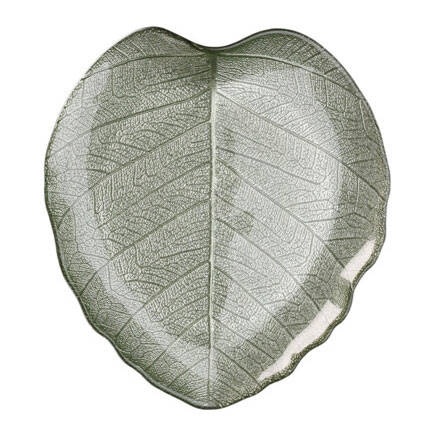 Patera szklana na ciasto LEAF, 28 cm