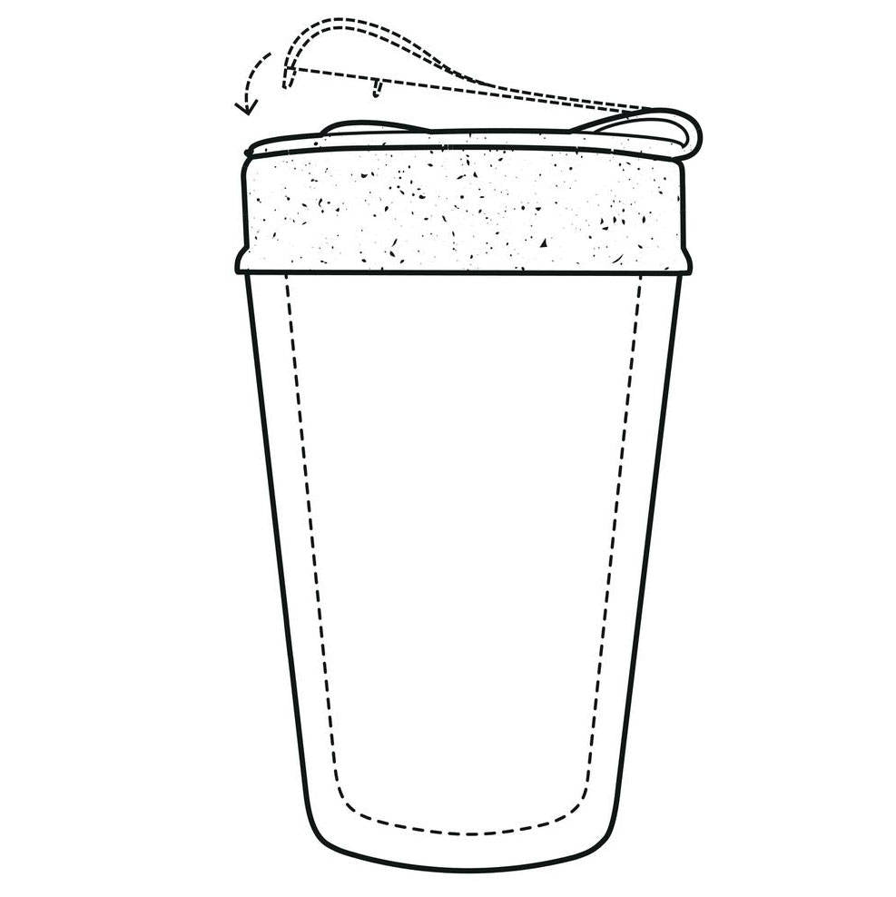 Kubek na kawę na wynos ISO TO GO, 400 ml, KOZIOL