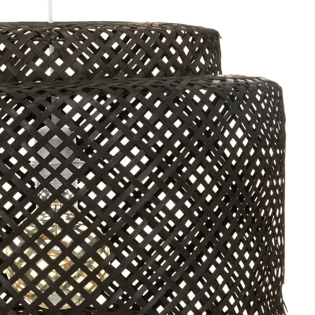 Lampa wisząca LIBY z ażurowym kloszem z bambusa, Ø 40 cm