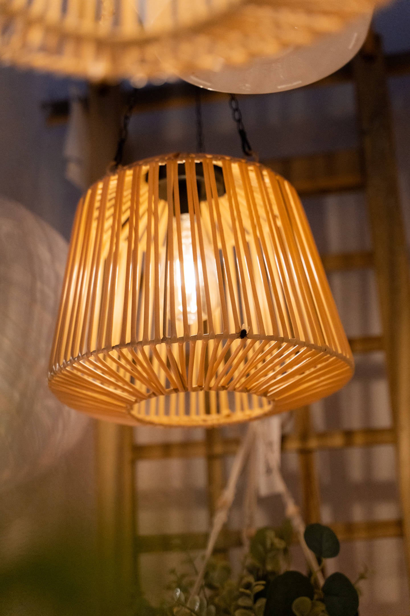 Lampa solarna wisząca Jily, boho, Ø 28 cm