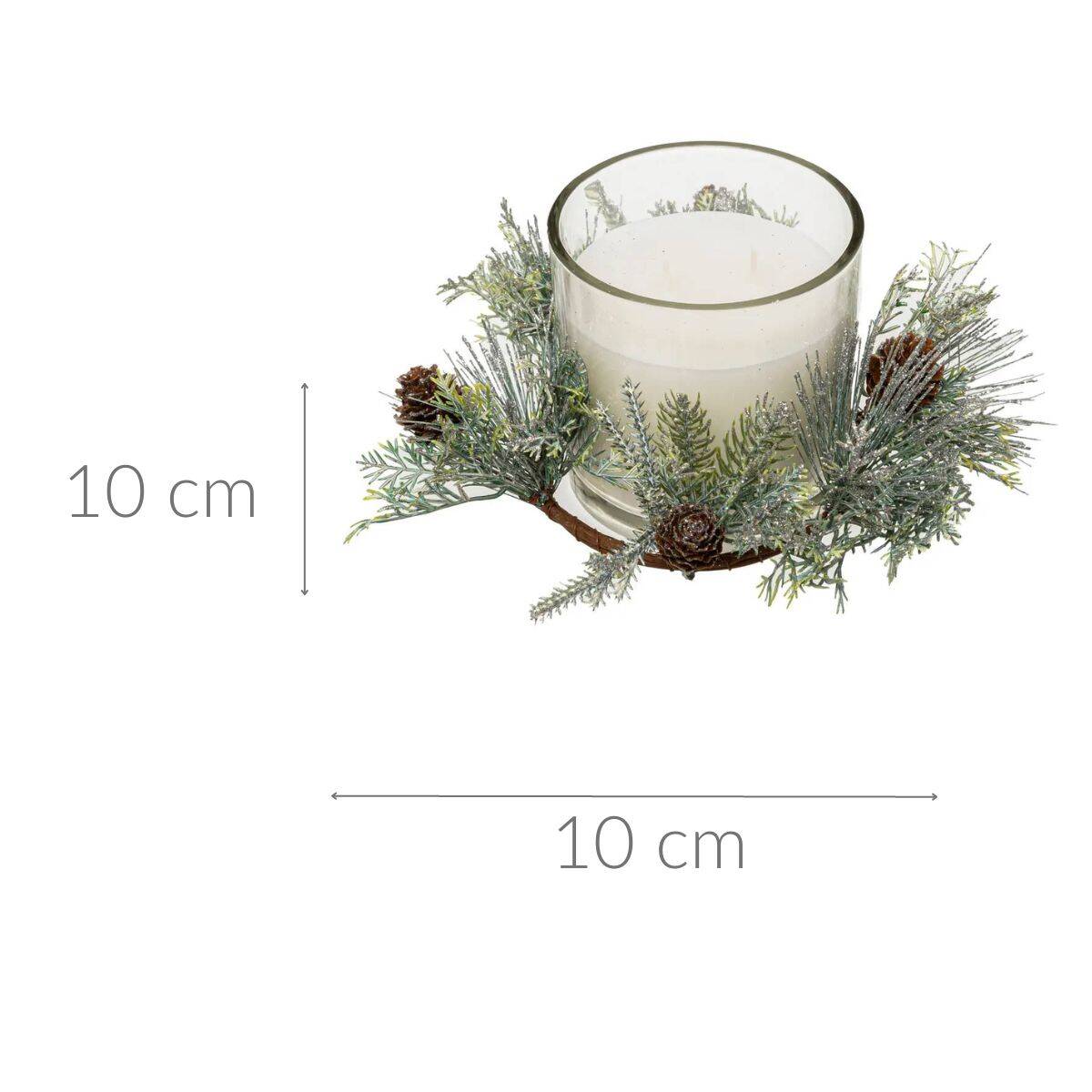 Świąteczny stroik ze świecą, 270 g