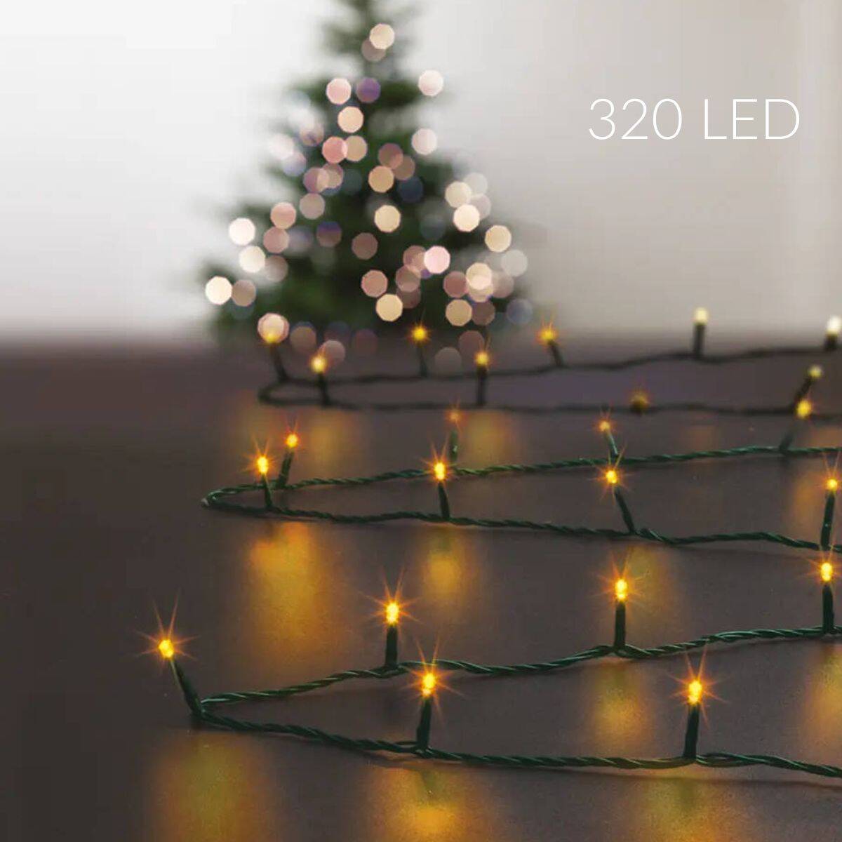 Łańcuch świetlny zewnętrzny, 320 LED
