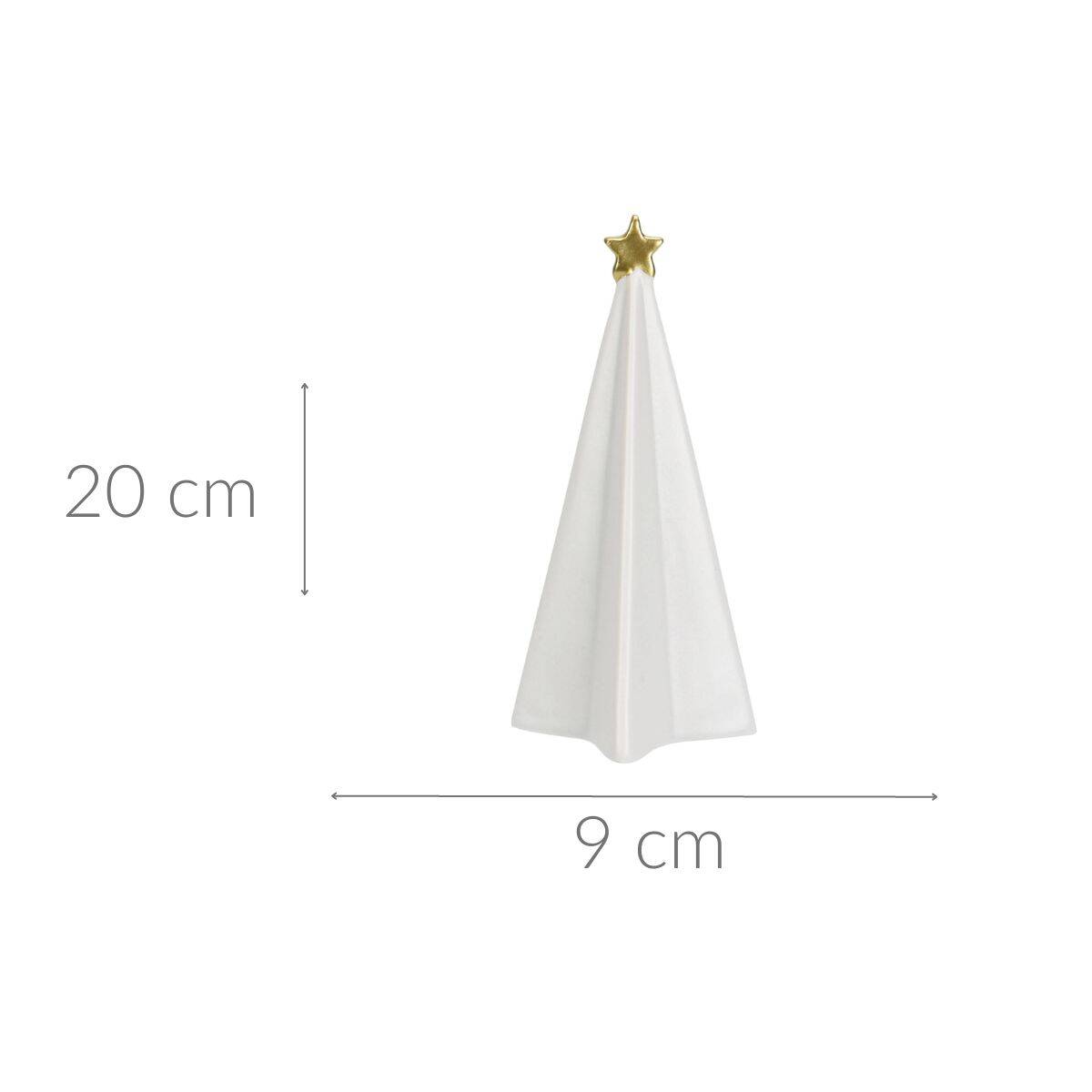 Choinka dekoracyjna z gwiazdą, 20 cm