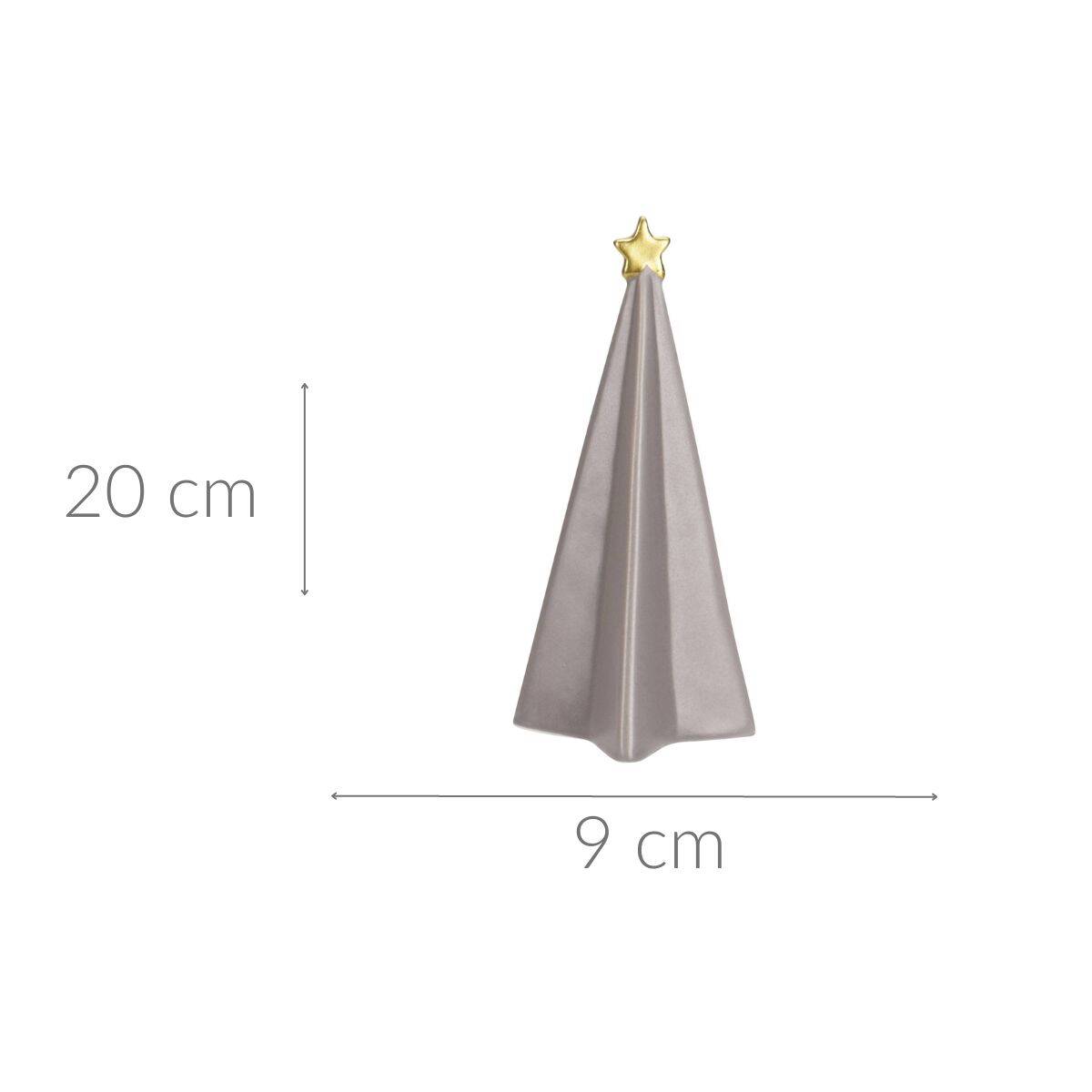 Choinka dekoracyjna z gwiazdą, 20 cm
