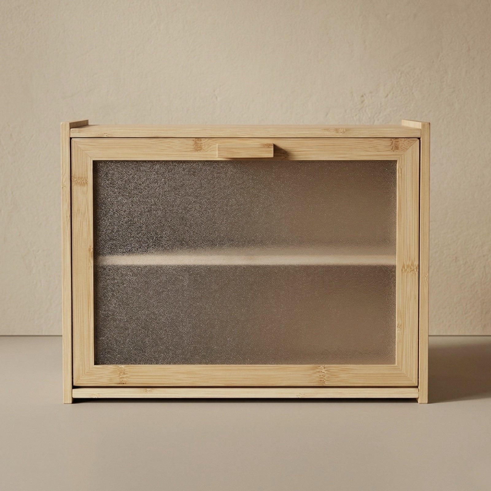 Bambusowy chlebak piętrowy DOPPIO, 17 x 40 x 31 cm, dwie półki