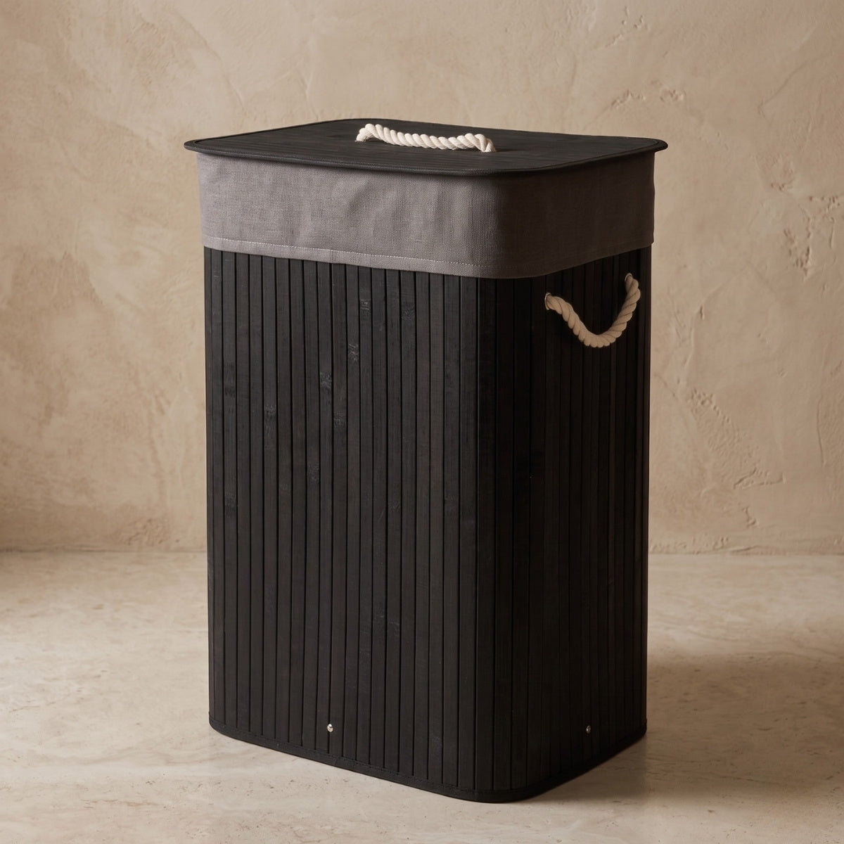 Bambusowy kosz na pranie SADE, 80 l