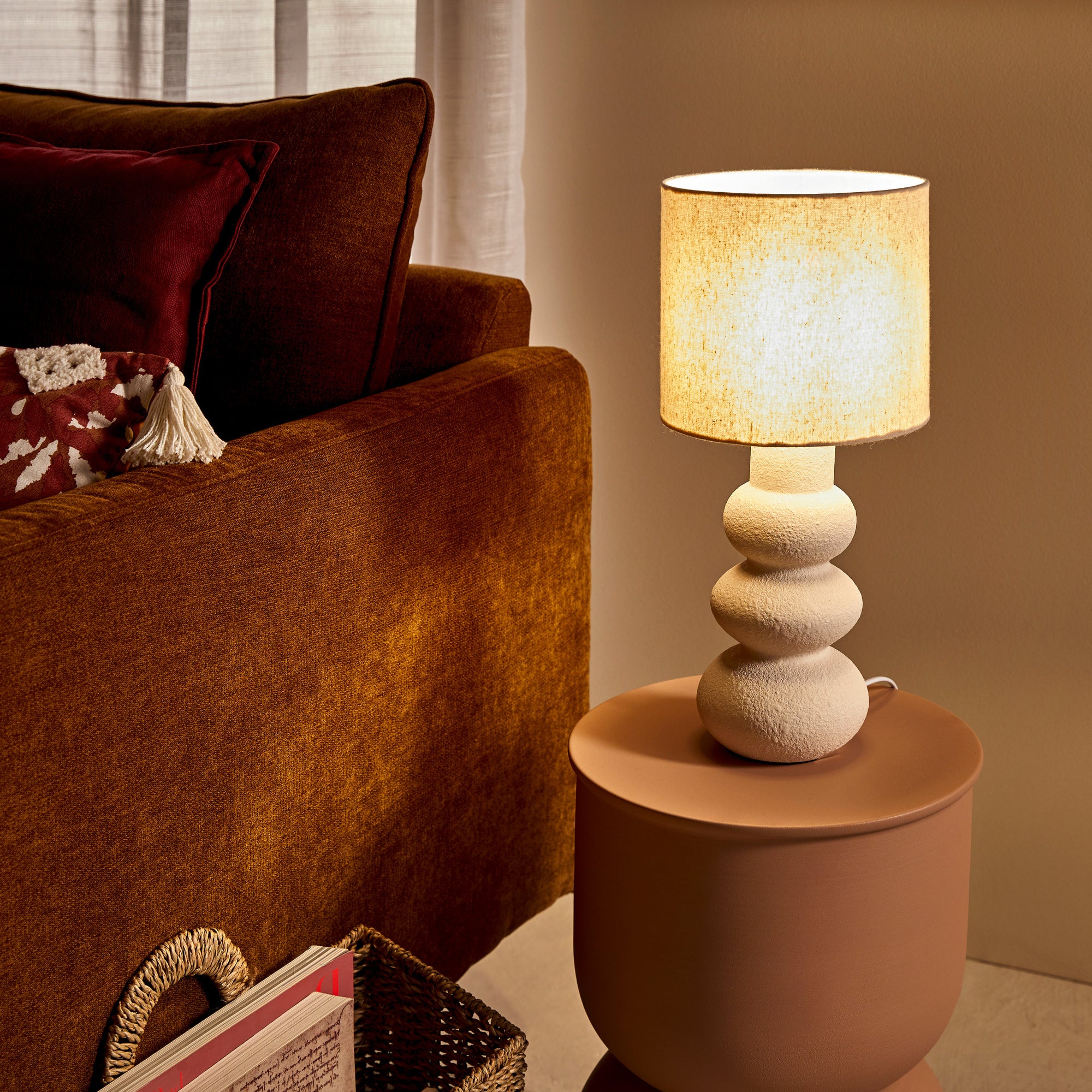 Lampa ceramiczna ALITHA, Ø 20 x 42 cm