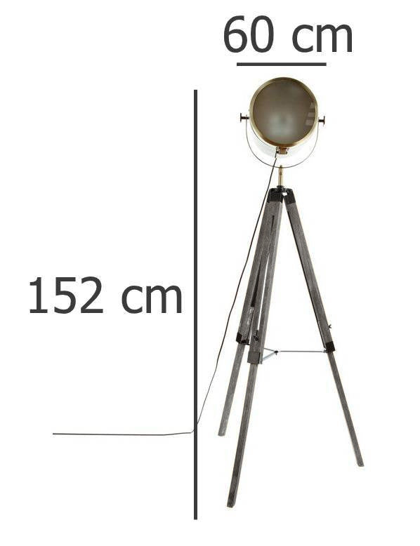 Lampa podłogowa na 3 nogach, wys. 152 cm