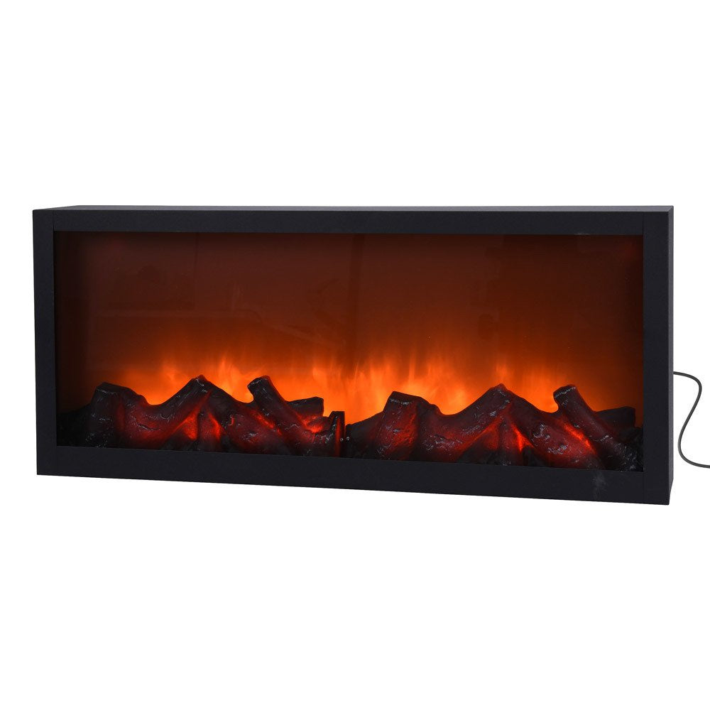 Sztuczny kominek LED, dekoracja świąteczna, 57 x 25 cm