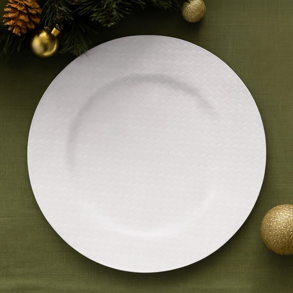 Talerz świąteczny z plecionką, Ø 33 cm