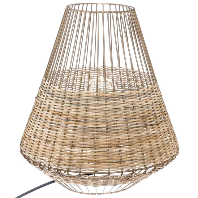 Lampa z wikliny i metalu CHERAW, 33,5 cm