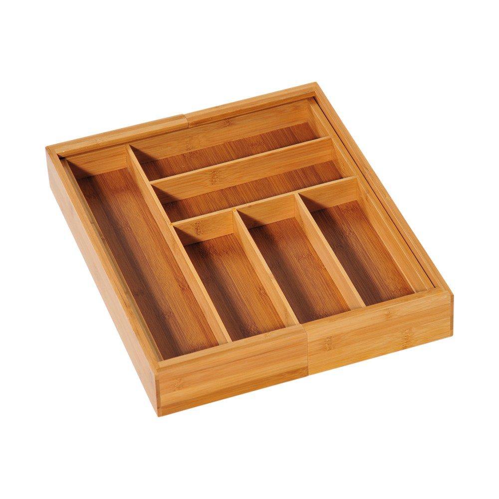 Wkład na sztućce regulowany, 35-58 cm, bambusowy, KESPER
