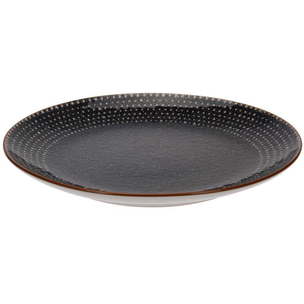 Talerz ceramiczny, ozdobna patera, Ø 27 cm, wzór kropek