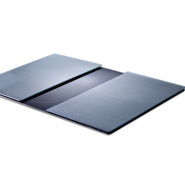 Szklane płyty ochronne METAL na kuchenkę – 2 sztuki, ZELLER
