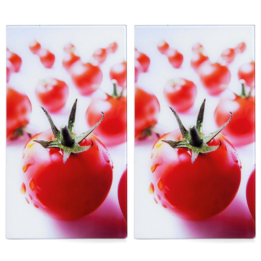 Szklane płyty ochronne TOMATO na kuchenkę – 2 sztuki, ZELLER