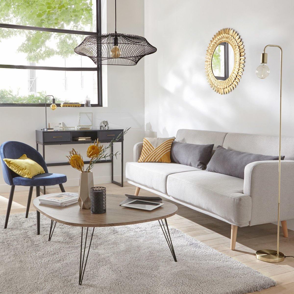 Lampa wisząca YALE, metalowa, 60 cm