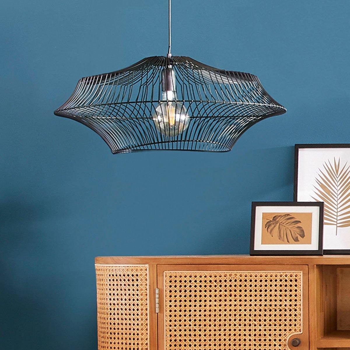 Lampa wisząca YALE, metalowa, 60 cm