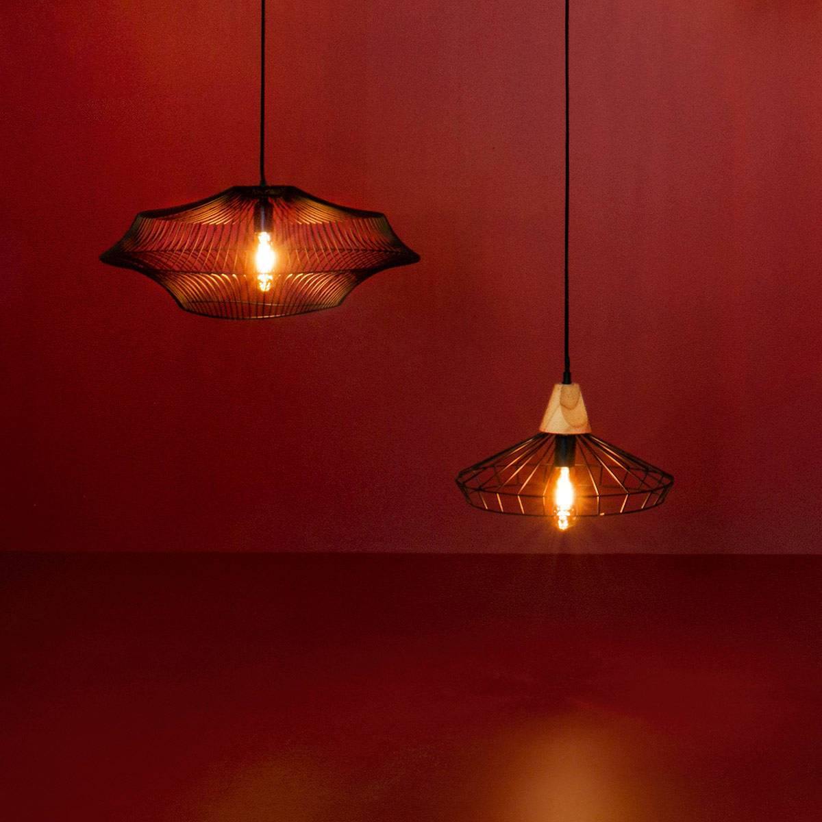 Lampa wisząca YALE, metalowa, 60 cm