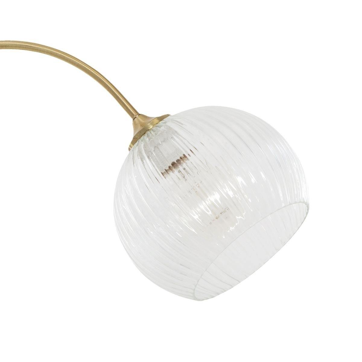 Lampa podłogowa LAYE, stojąca ze sklanym abażurem, 150 cm