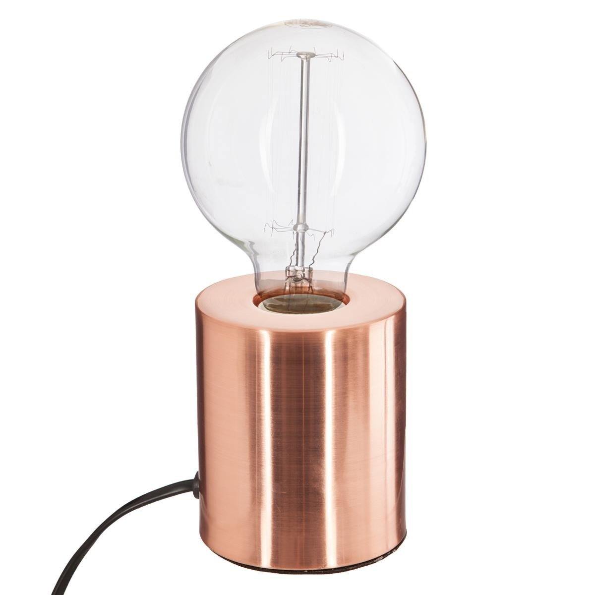 Lampa dekoracyjna TUBE CUIVRE , 10 cm, kolor miedziany