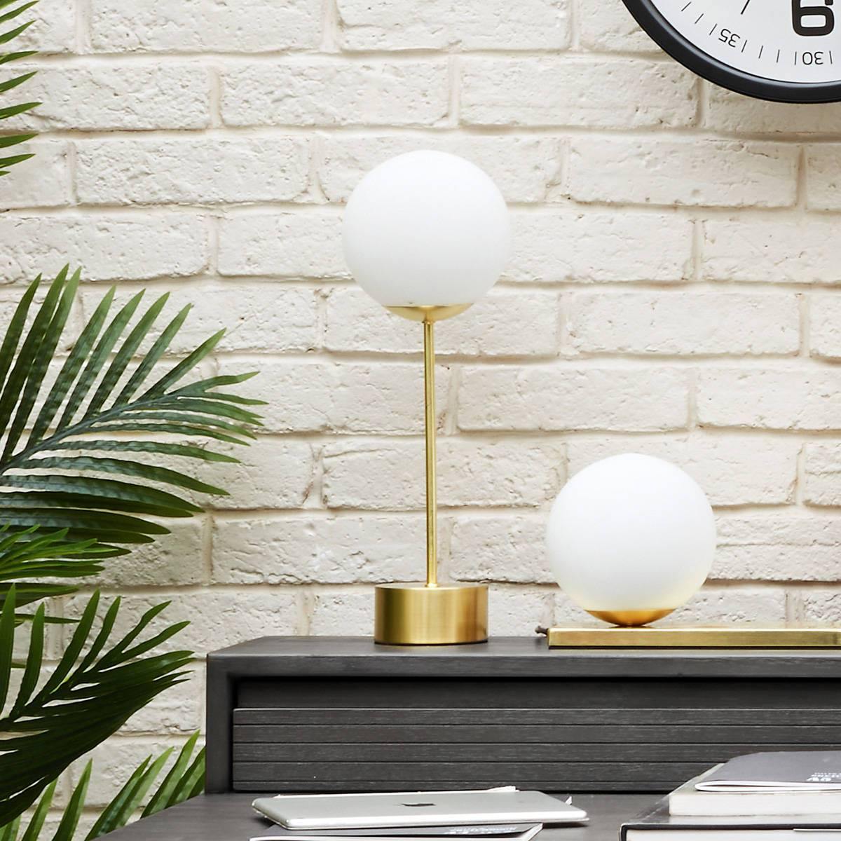 Lampa stołowa BOULE, szklana kula, 43 cm