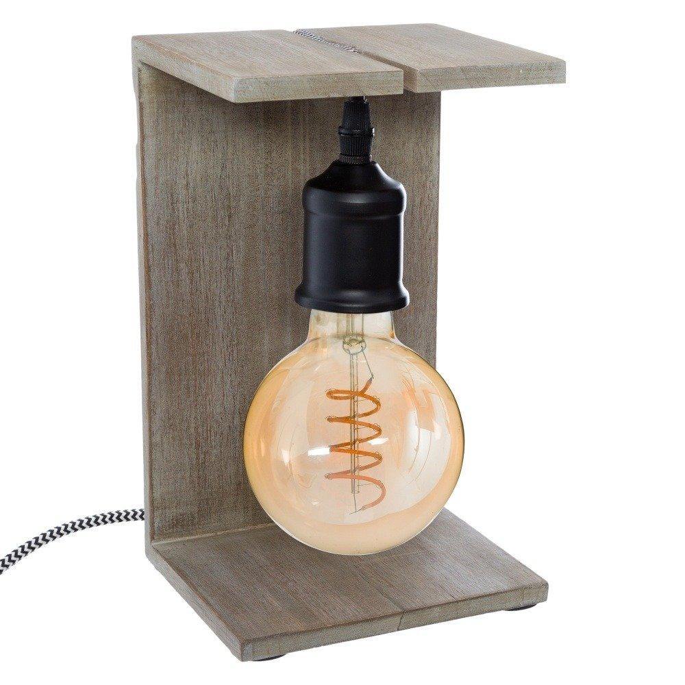 Stojak na żarówkę dekoracyjną CAJA, 25 cm, kabel czarny