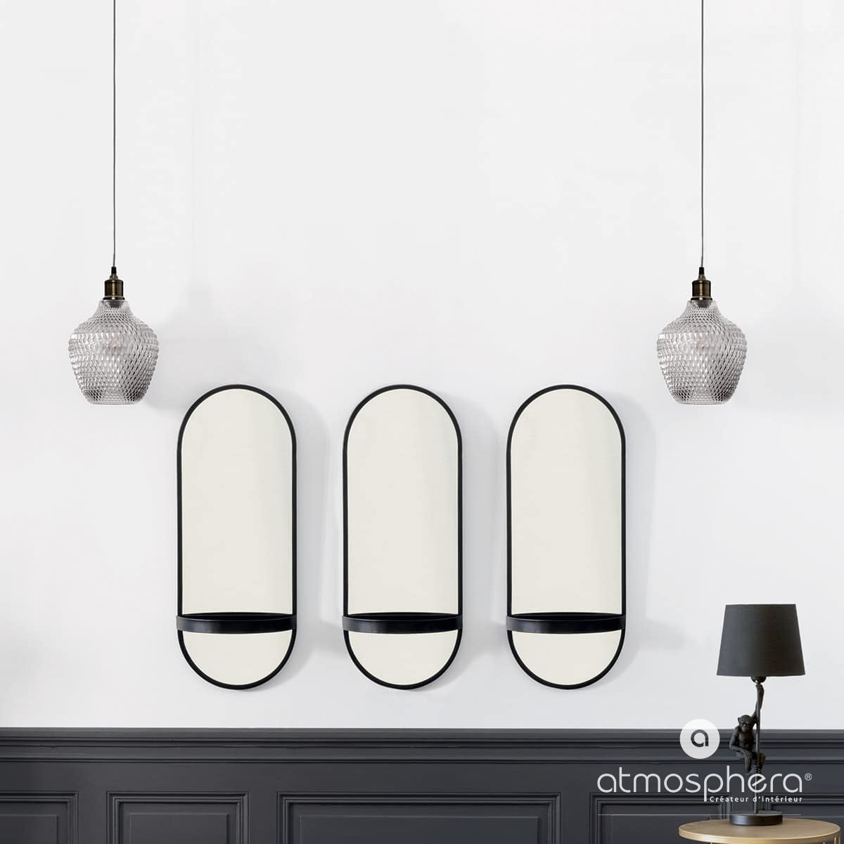 Lampa sufitowa szklana OMAHA, 25 cm