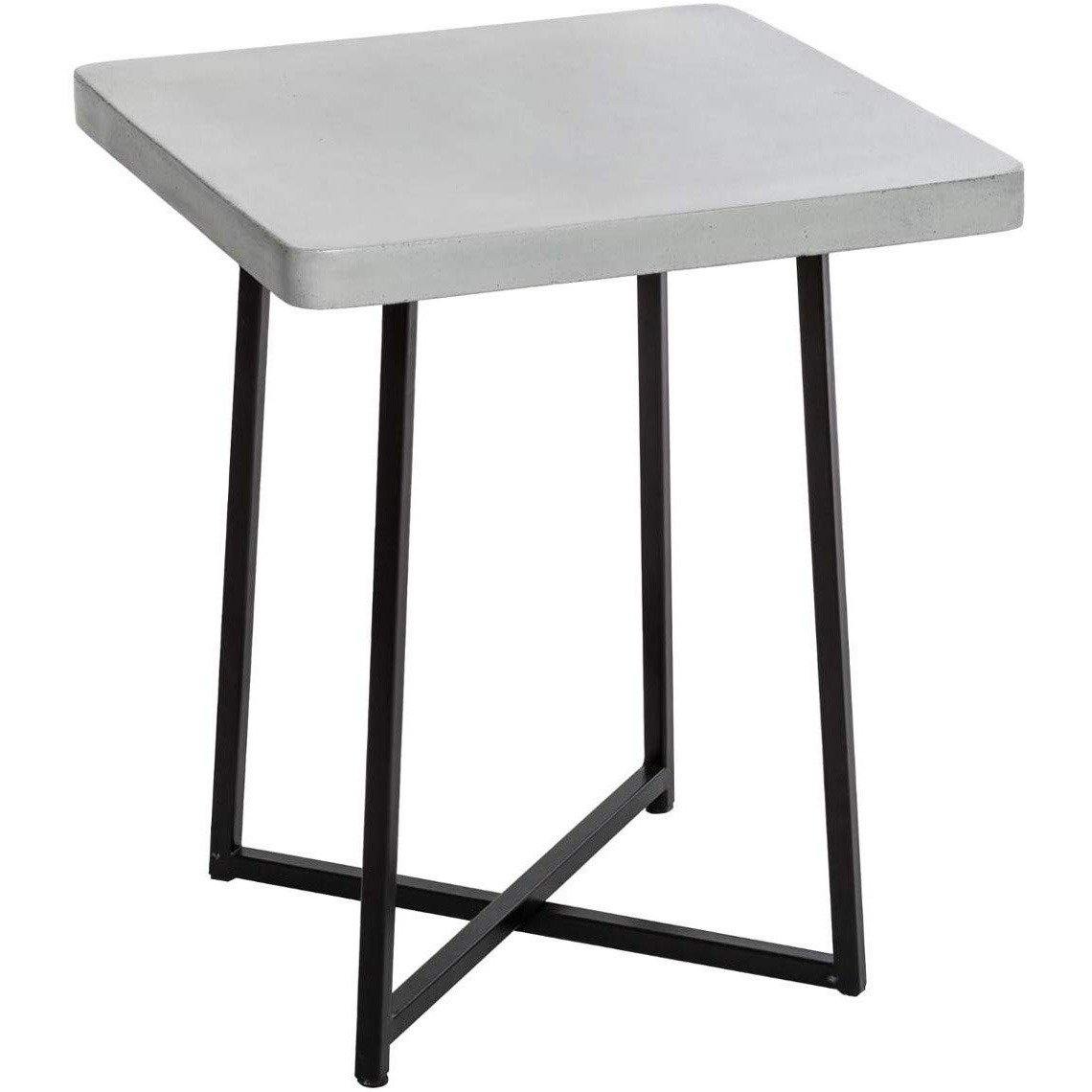 Stolik kawowy w stylu loftowym STONE, 45 cm, kolor szary