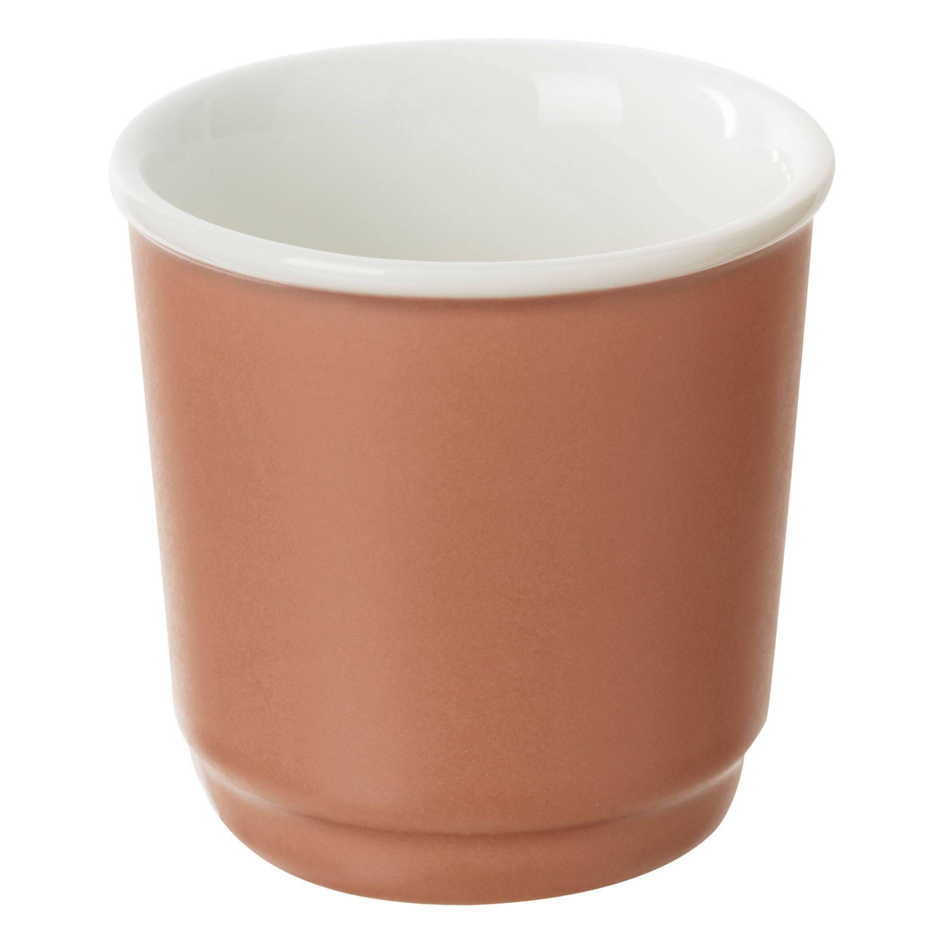 Kubek porcelanowy NATURE, 90 ml, brązowy