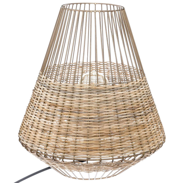 Lampa z wikliny i metalu CHERAW, 33,5 cm