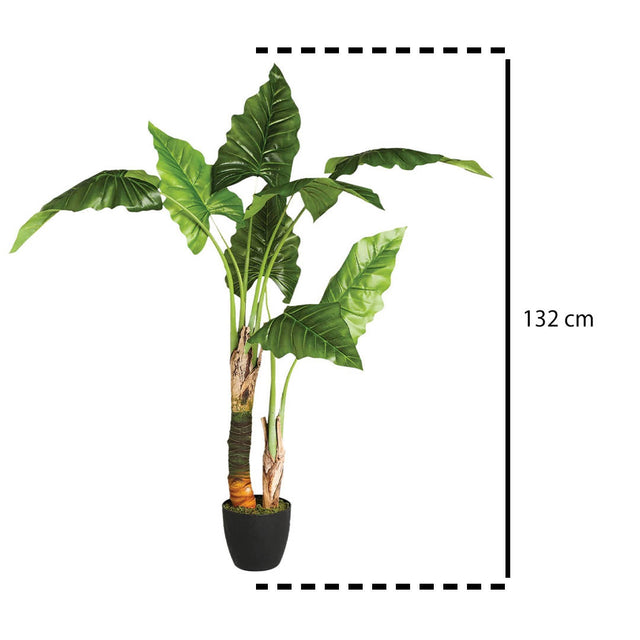 Sztuczna roślina w donicy BANANOWIEC, 132 cm