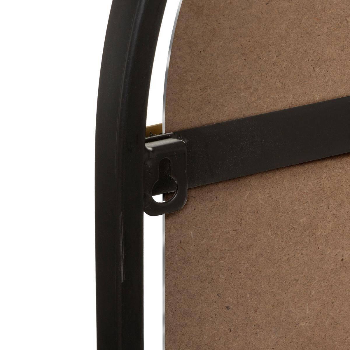 Lustro dekoracyjne OVAL w metalowej ramie, czarne