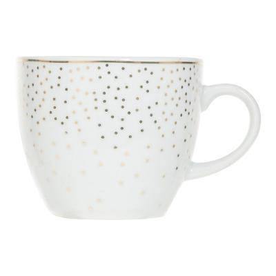Filiżanki do kawy ze spodkiem JEANNE, 100 ml, 6 sztuk