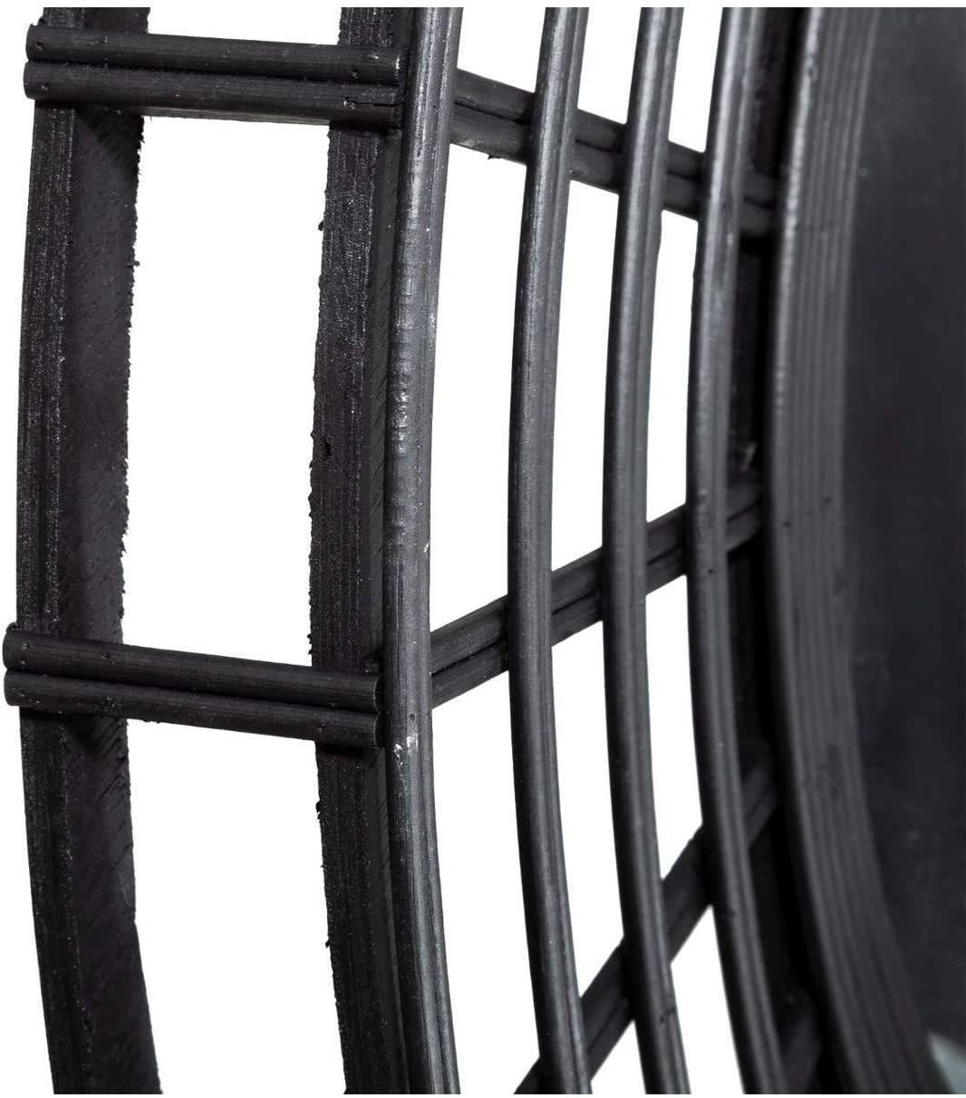 Lustro dekoracyjne RELIEF, bambus, Ø 56 cm