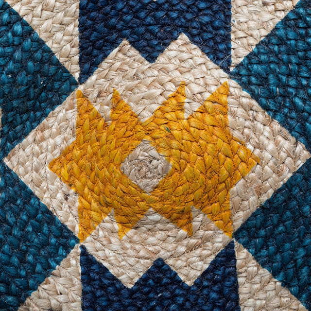 Dywan z juty z frędzlami HACIENDA, Ø 115 cm
