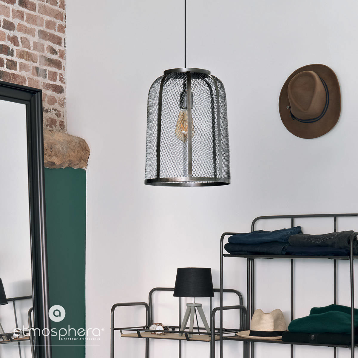 Lampa sufitowa TECLA, Ø 28 cm, z podłużnym kloszem