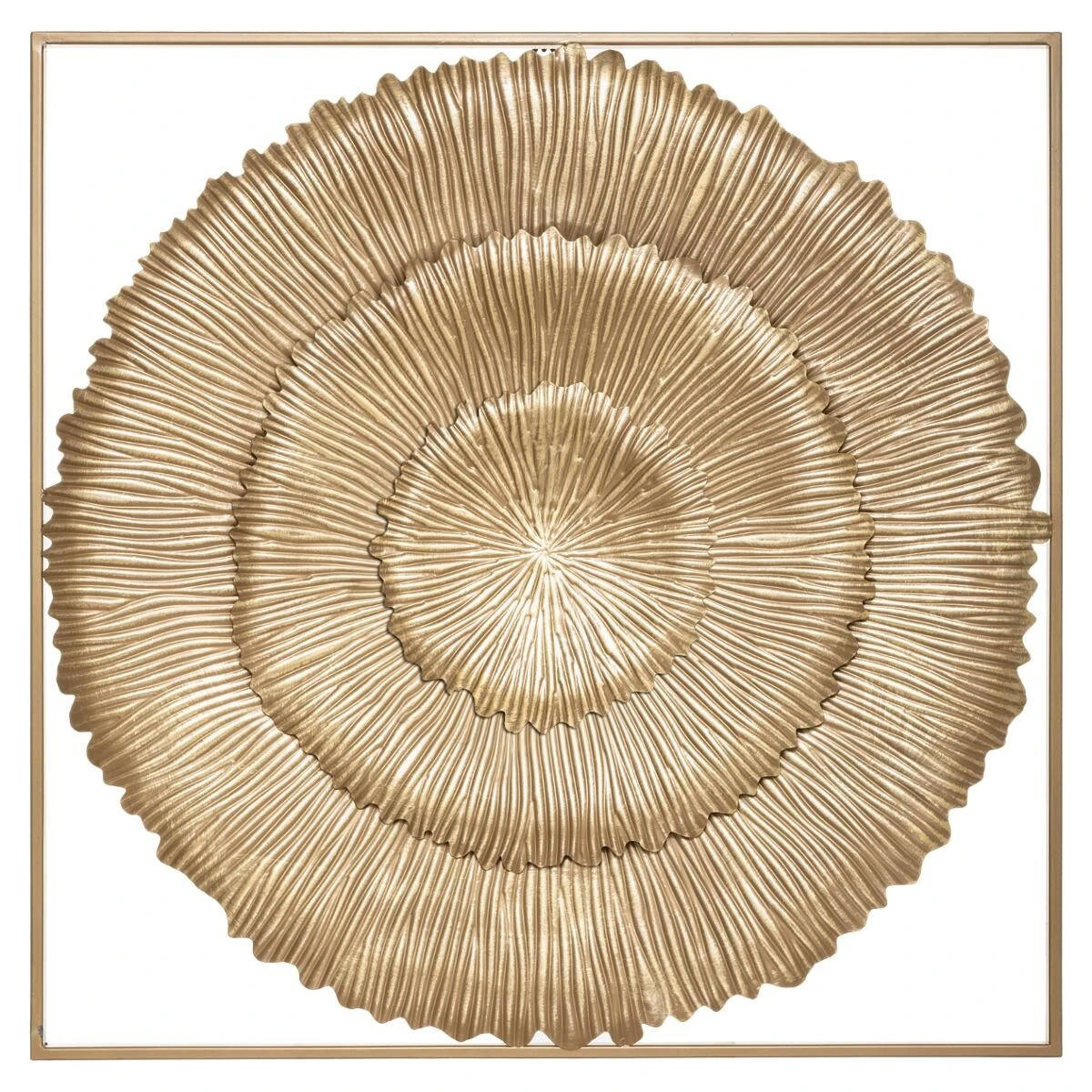 Dekoracja ścienna z metalu SOLEA, 76 x 76 cm