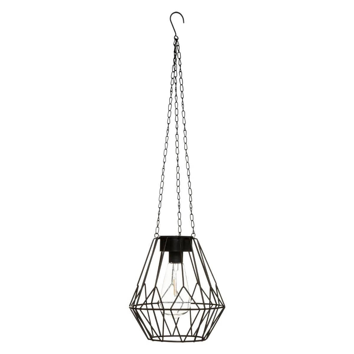 Lampion solarny ogrodowy FLAVE, wys. 60 cm, wiszący