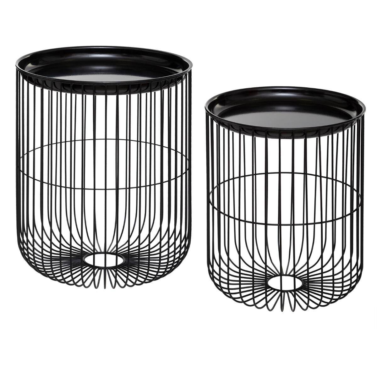 Stolik druciany 2 sztuki, metal