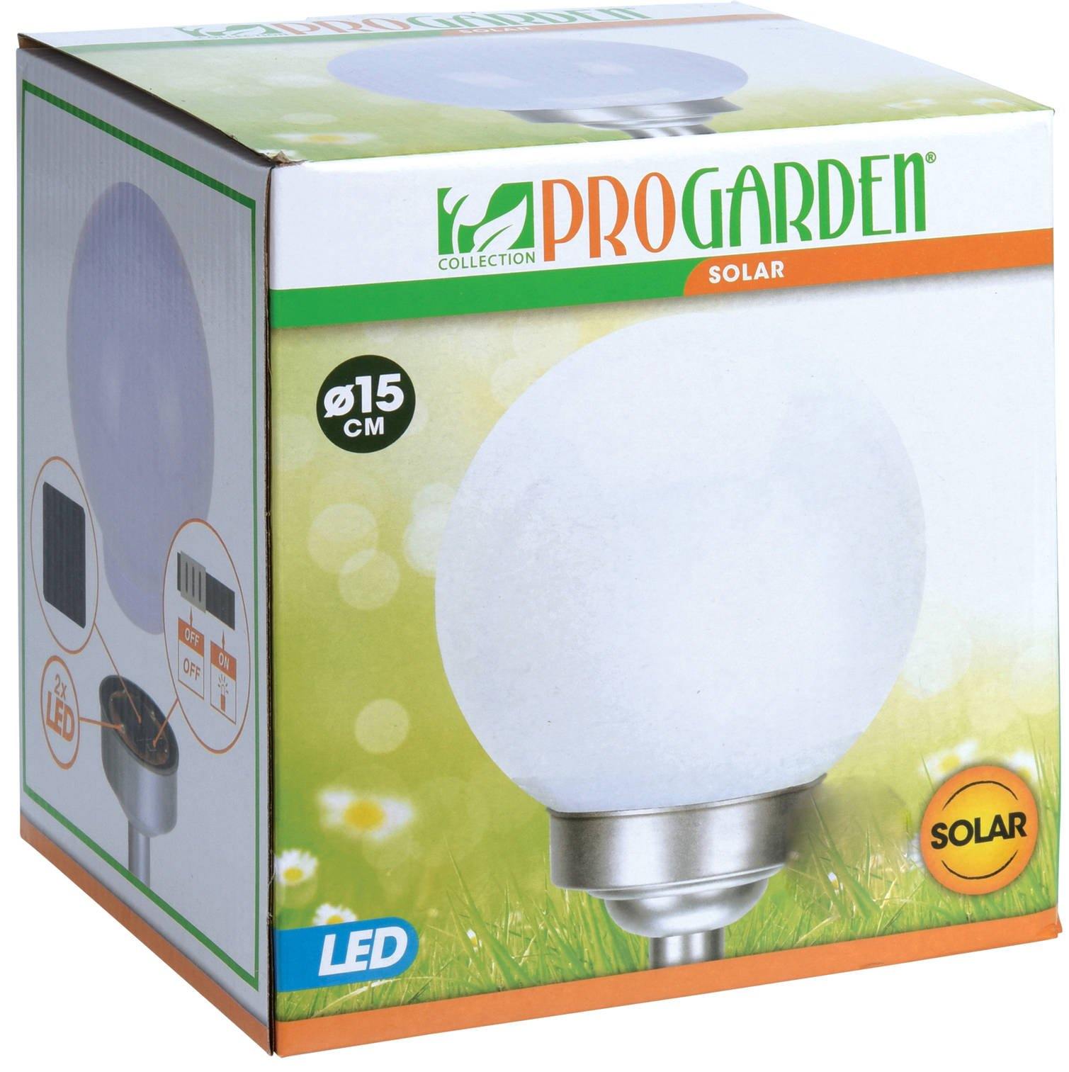 Lampa solarna kula, Ø 15 x 47 cm, 2 diody LED