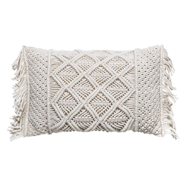 Poduszka dekoracyjna z frędzlami MACRAME, 30 x 50 cm