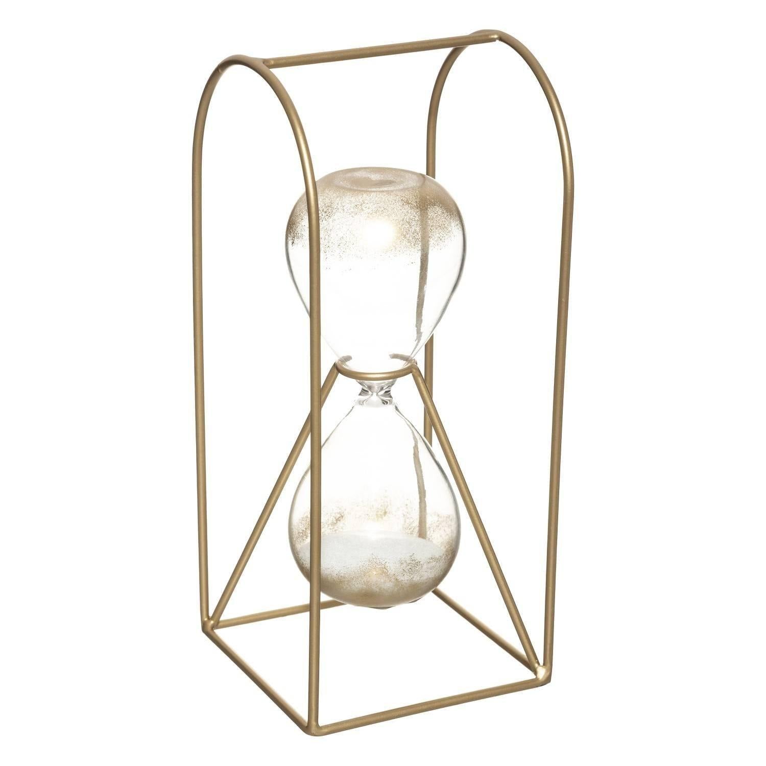 Ozdobna klepsydra, złota, 23 cm