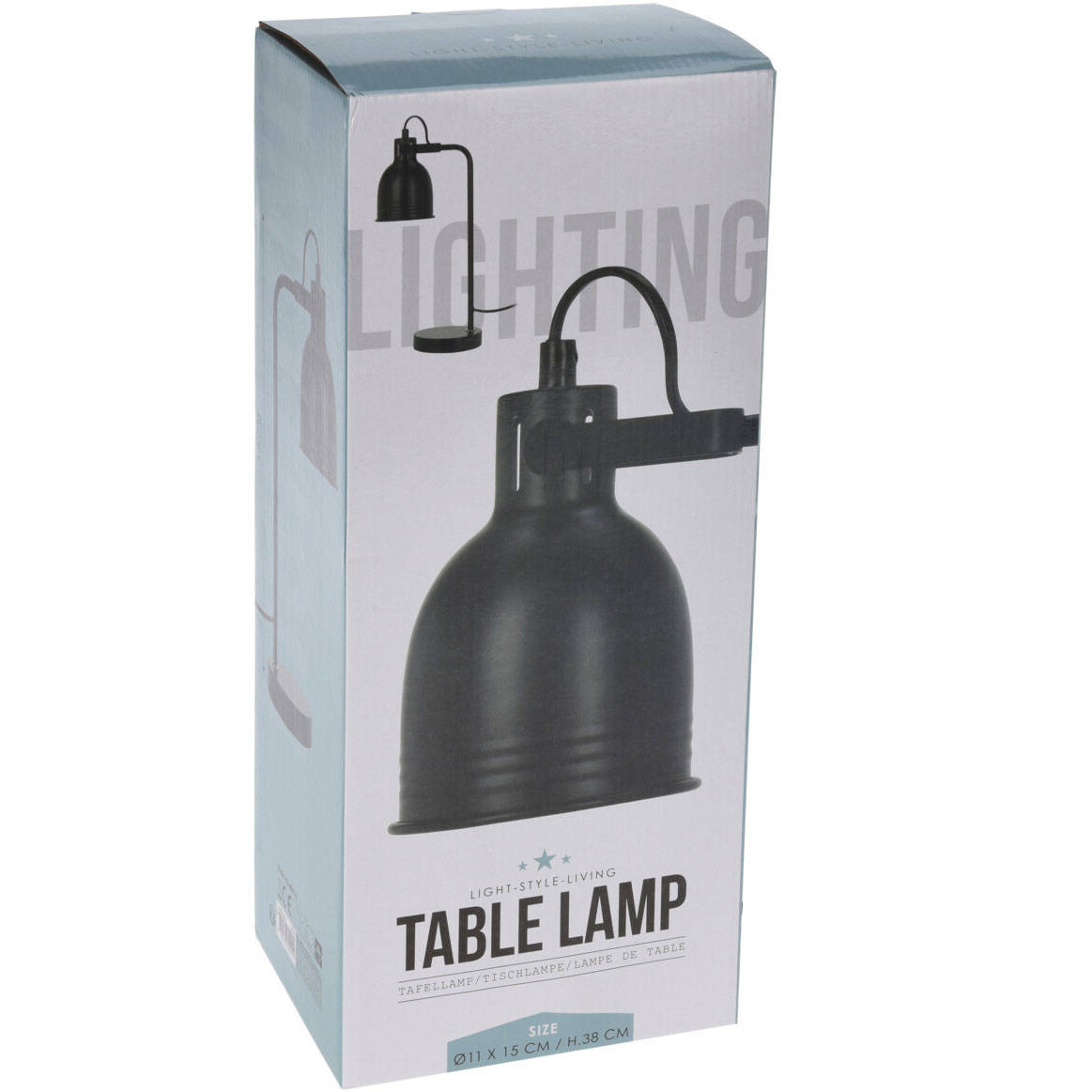 Lampa stojąca w loftowym stylu, wys. 42 cm