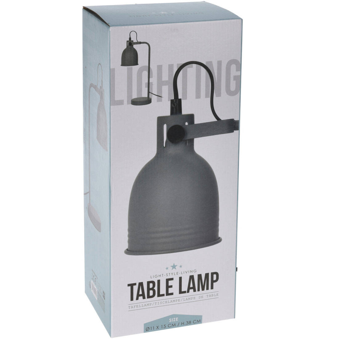 Lampa stojąca w loftowym stylu, wys. 42 cm