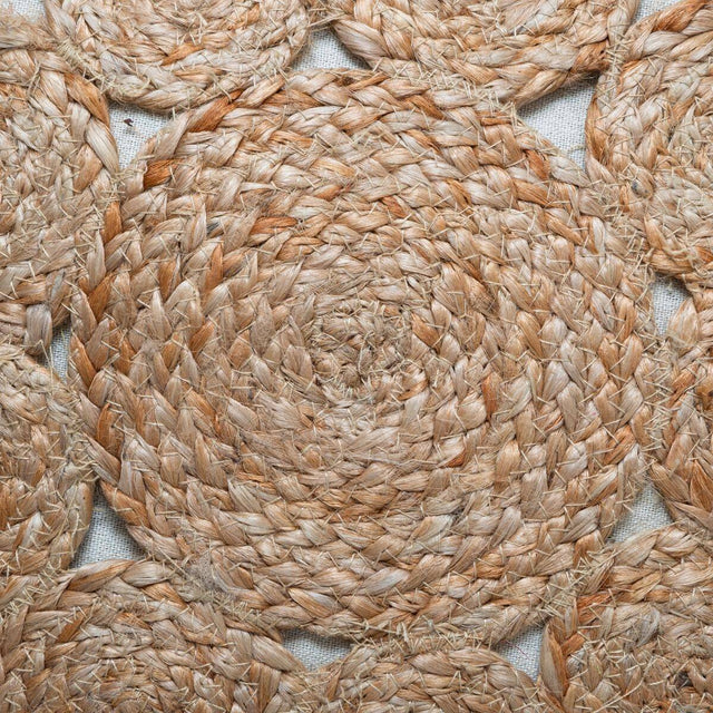 Pufa pleciona SOL, Ø 43 cm