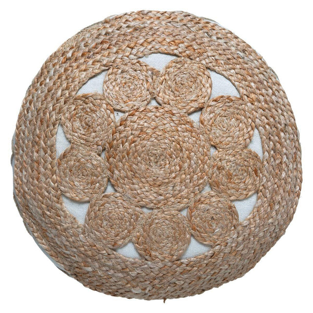 Pufa pleciona SOL, Ø 43 cm