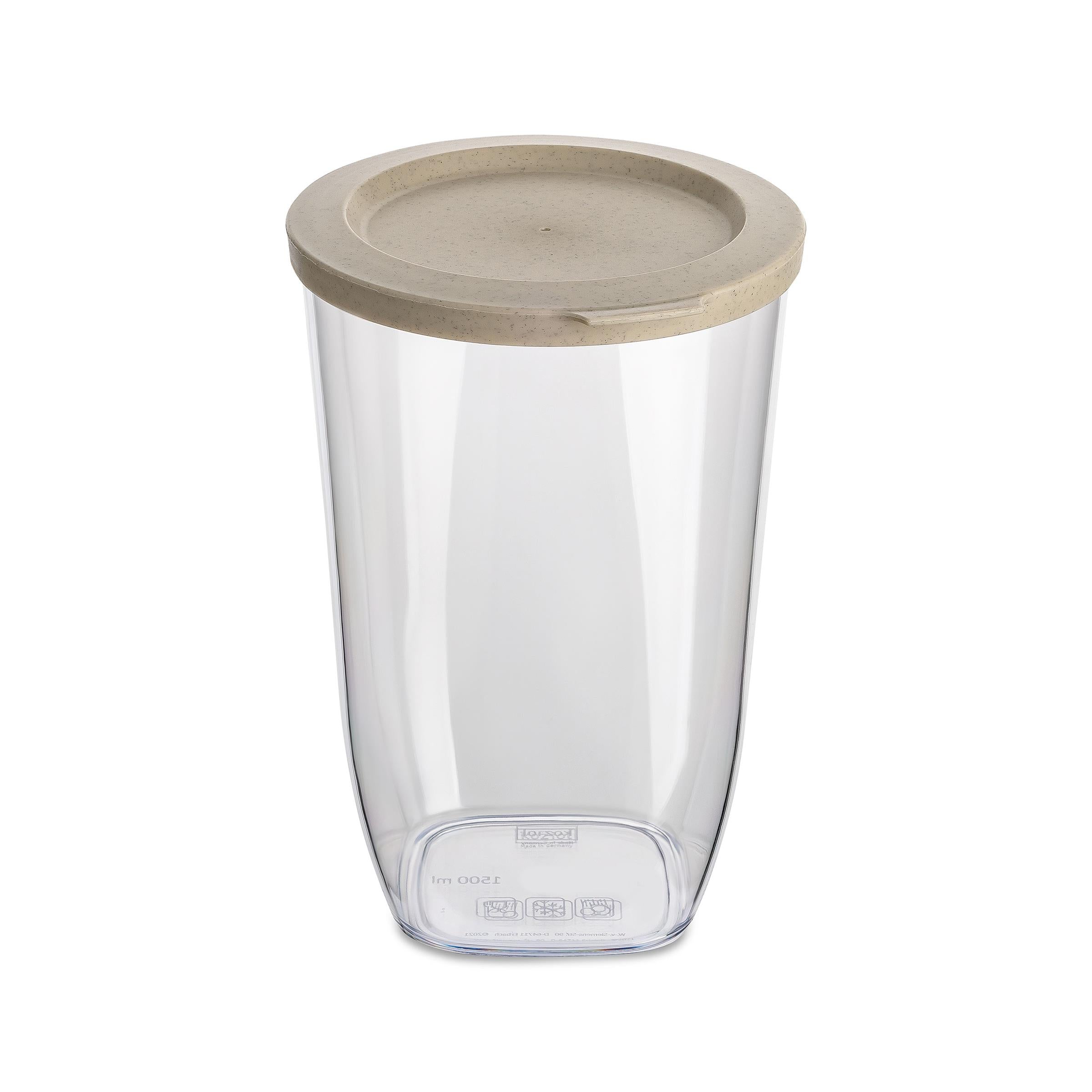 Pojemnik plastikowy na żywność sypką CONNECT, hermetyczny, 1500 ml, KOZIOL