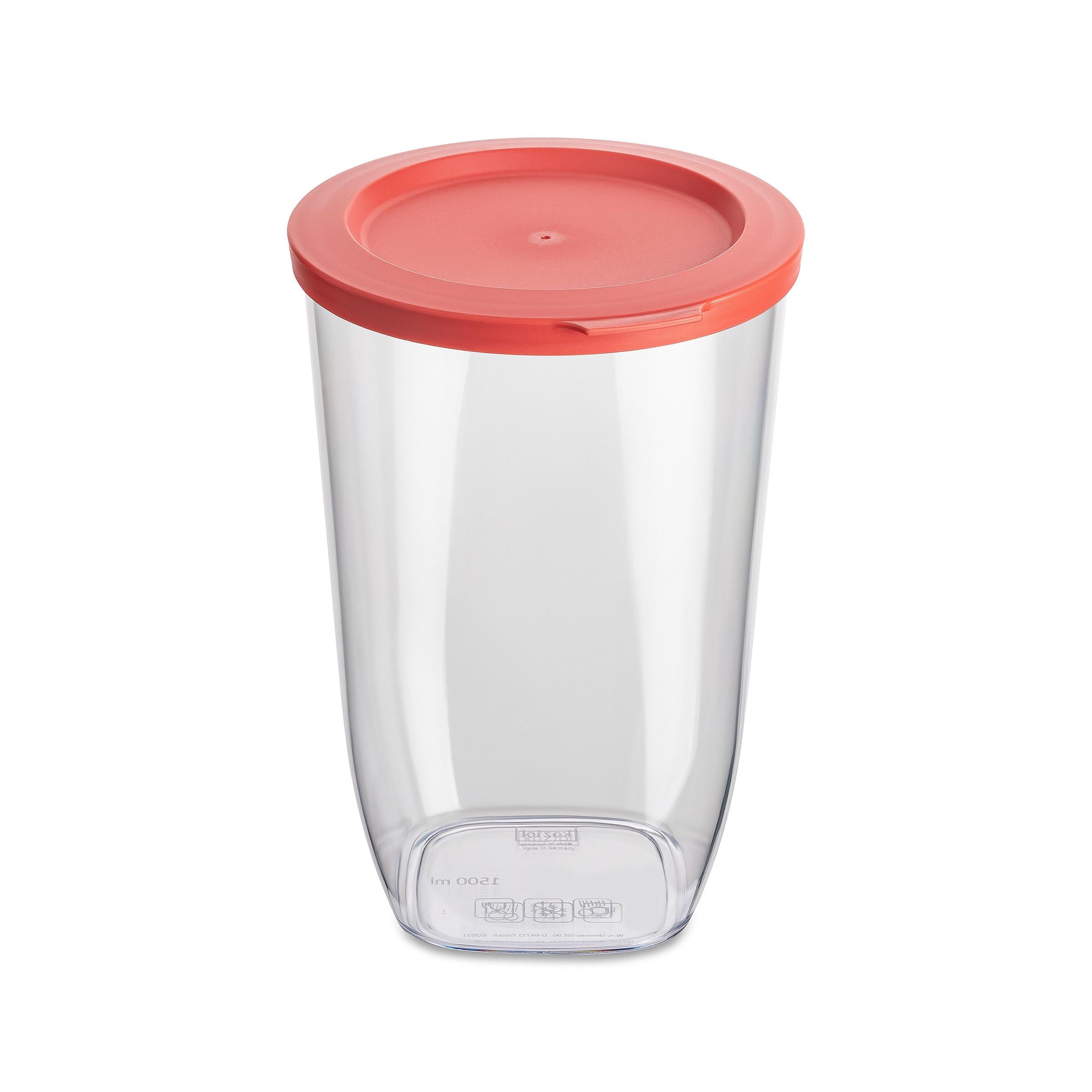 Pojemnik plastikowy na żywność sypką CONNECT, hermetyczny, 1500 ml, KOZIOL
