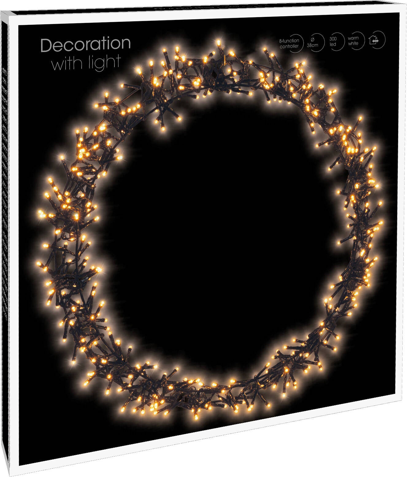 Ozdoba świąteczna 300 LED, warm white, Ø 38 cm